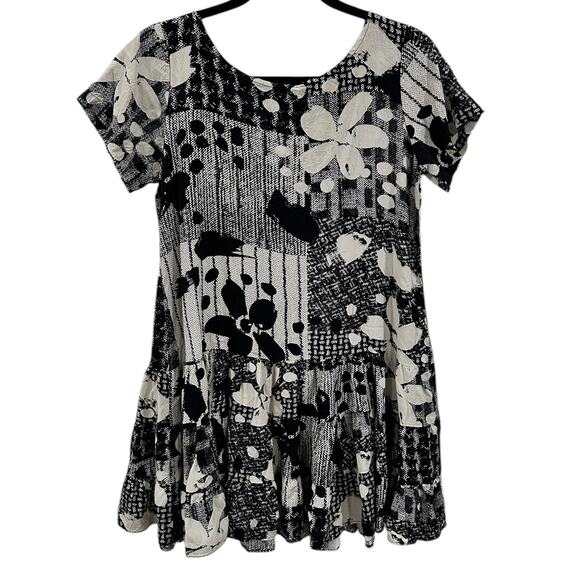 Vintage Jams World Tropical Hattie Dress in B&W - Picture 4 of 6